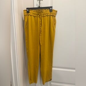 Zara Bright Yellow Jogger Pants